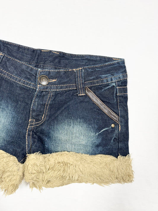 Fur Trim Shorts ♡ Size S