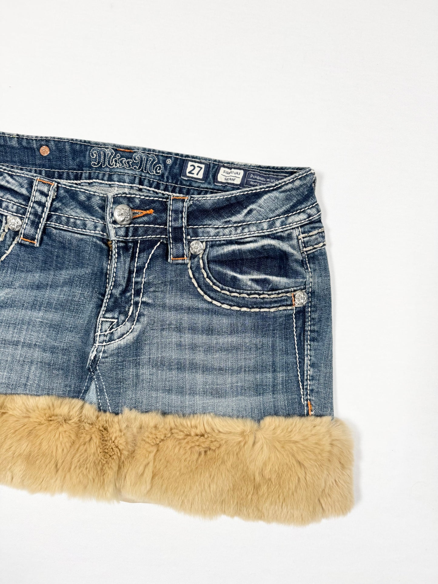 Miss Me Fur Trim Skirt