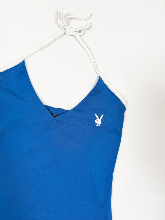 Blue Playboy Halter