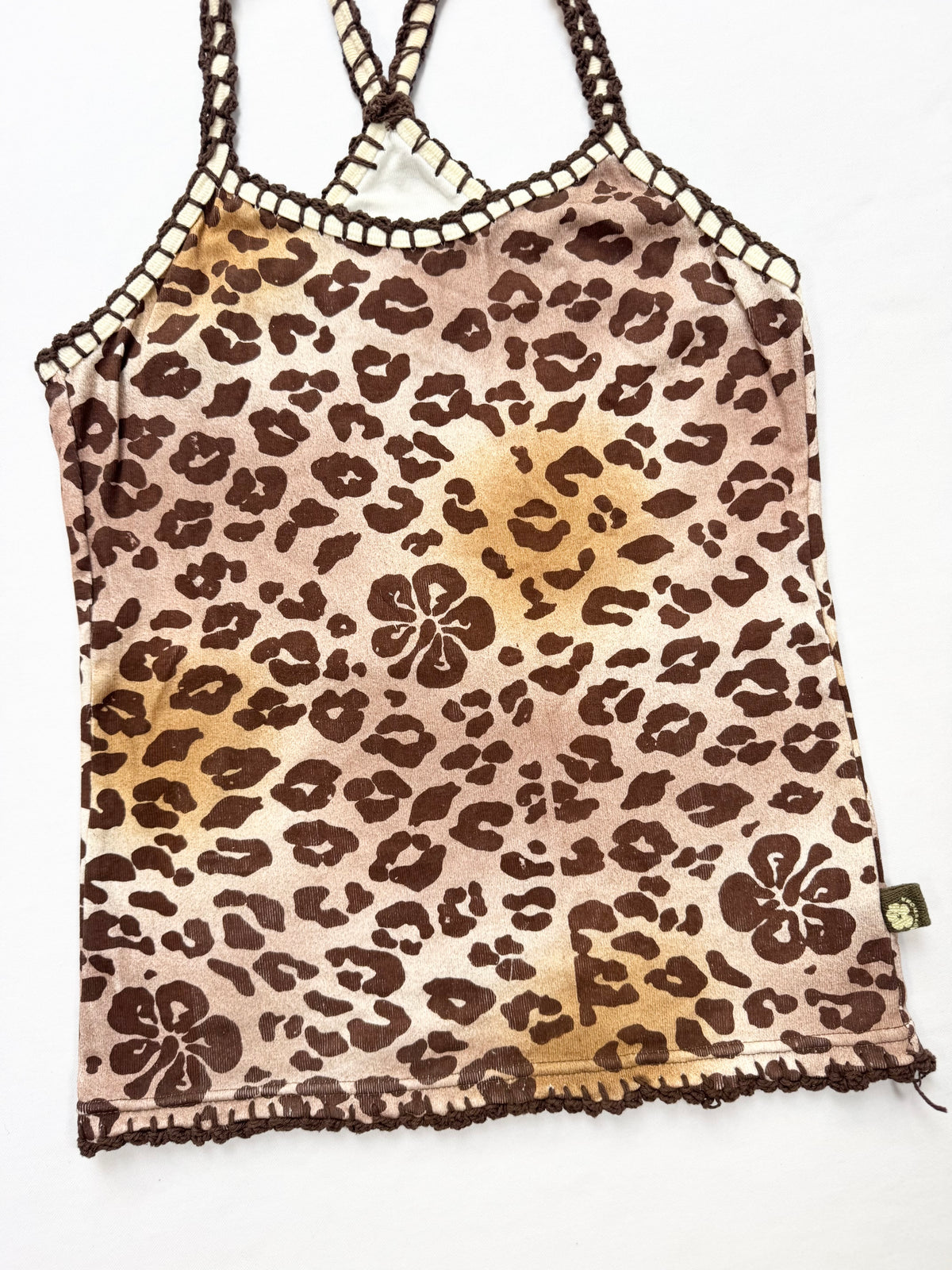 Alba Rosa Hibiscus Leopard Cami ♡ M