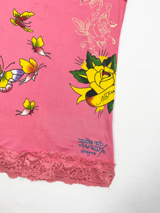 Ed Hardy Pink Butterfly Cami ♡ S