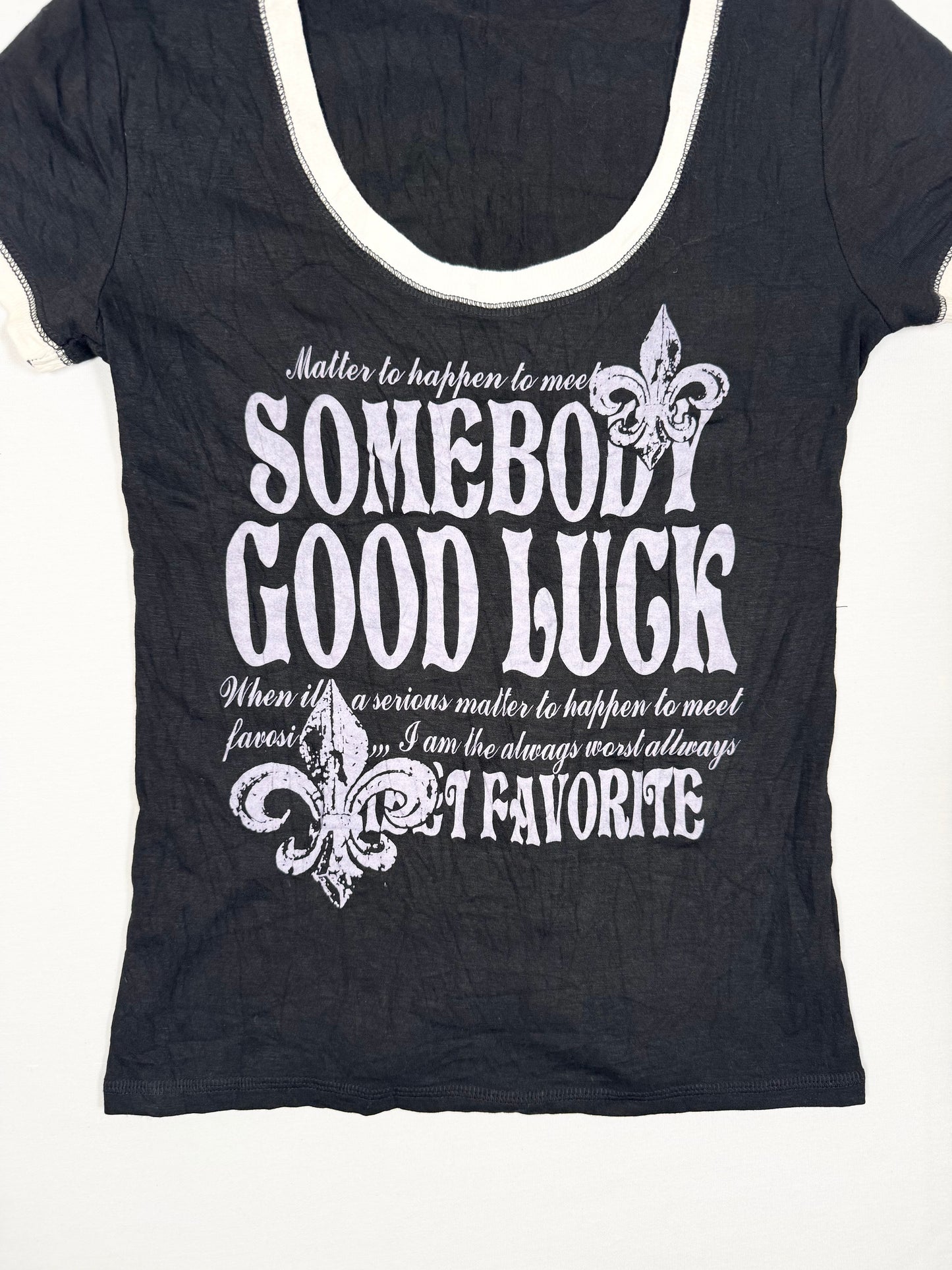 Corset Back Grunge Tee