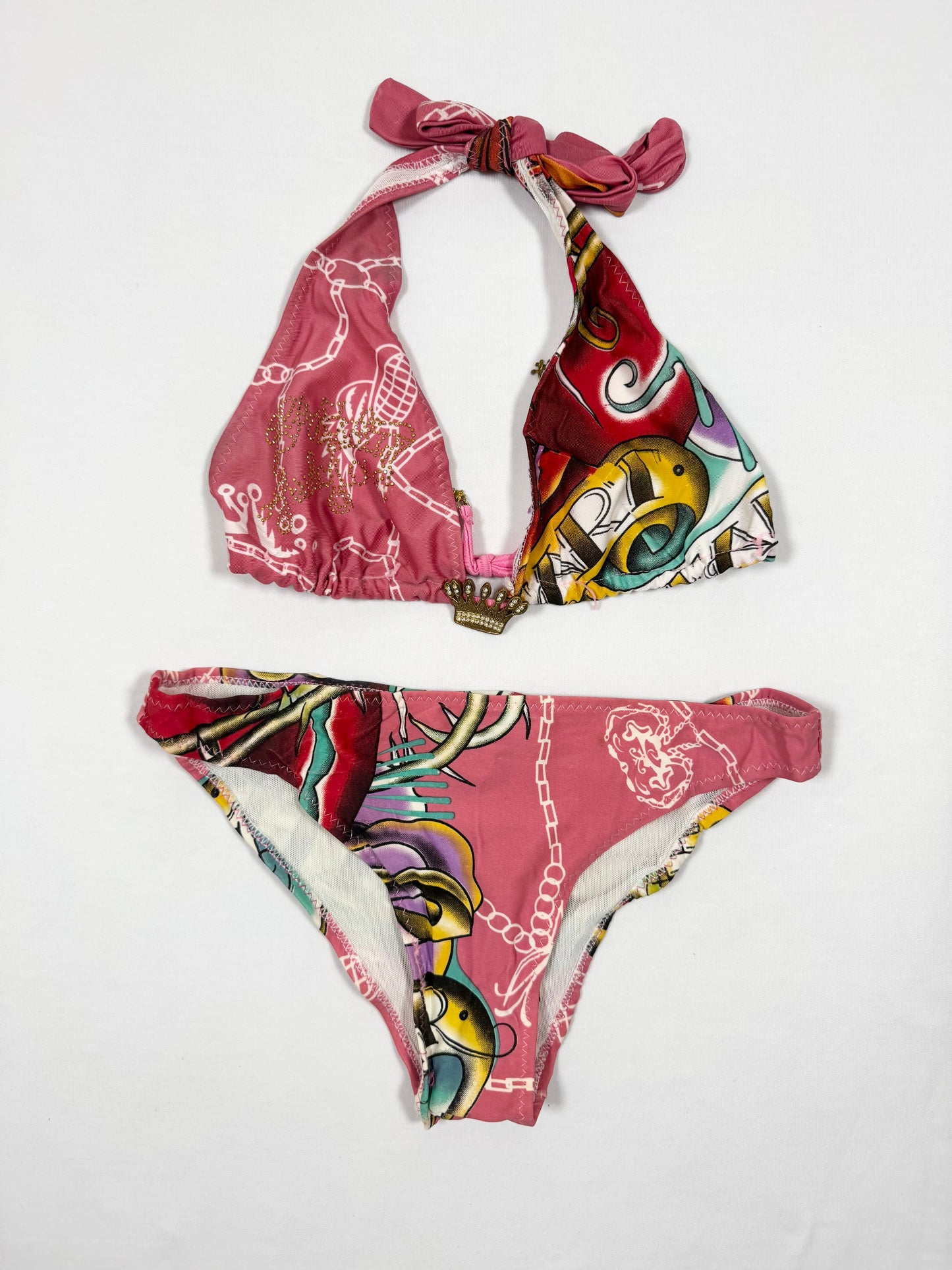 Pink Christian Audigier Bikini