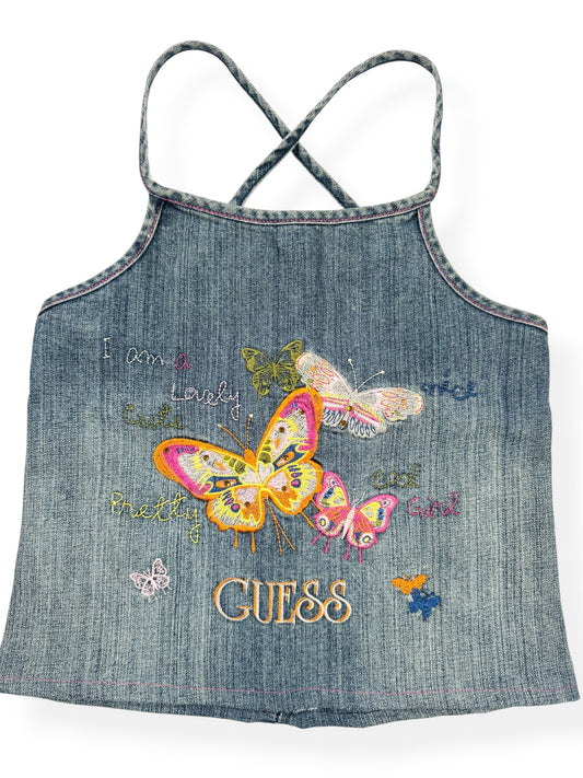 Guess Butterfly Denim Skirt & Cami Set ♡ S