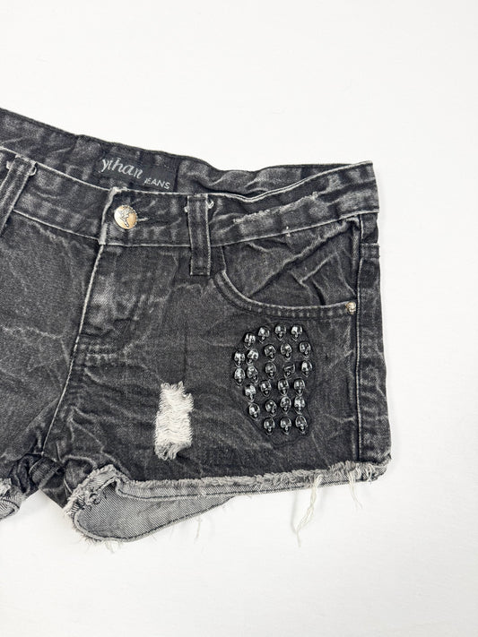 Skull Studded Mini Shorts ♡ XS/S
