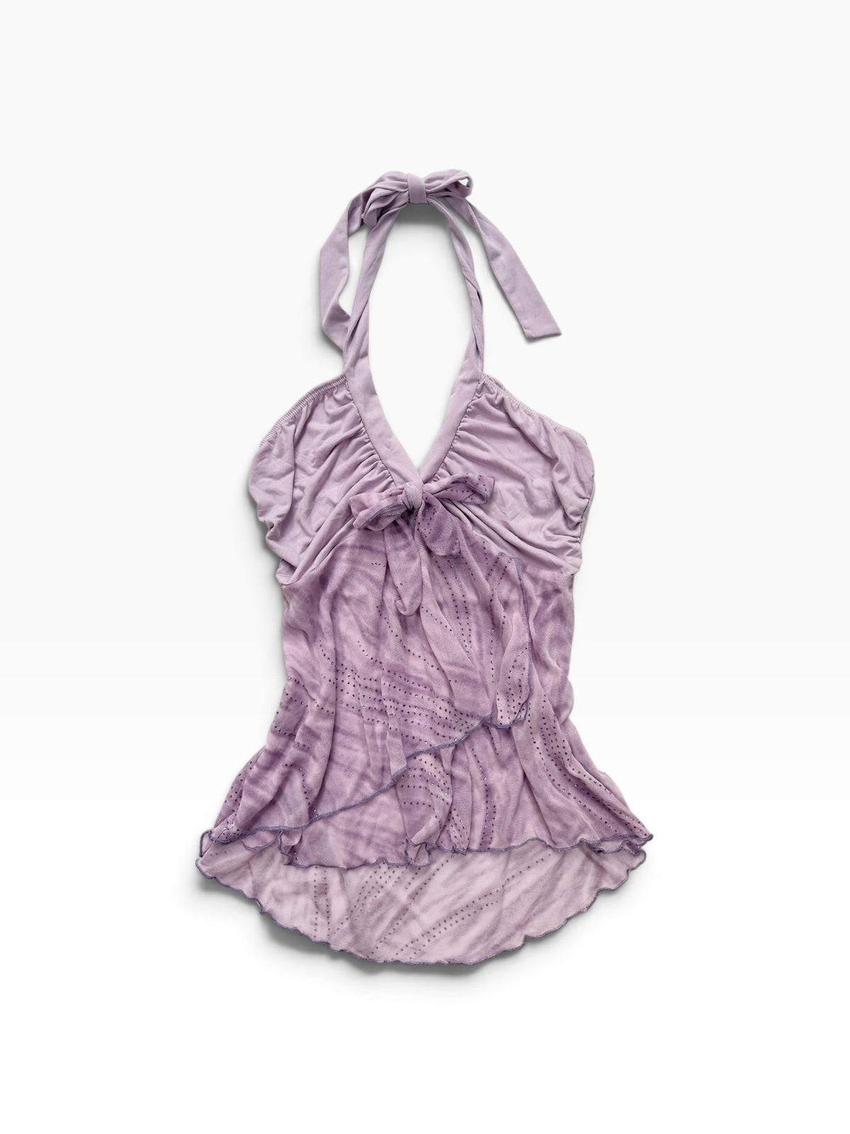 Purple Glittery Halter Cami ♡ S