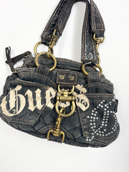 Guess Denim Mini Shoulder Bag ♡