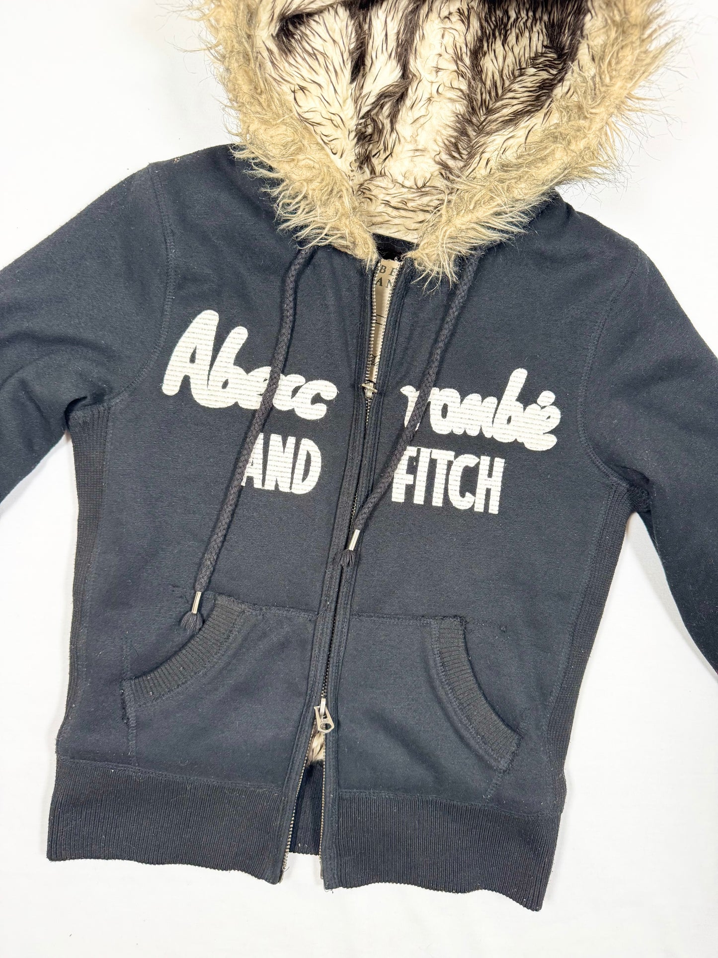 Abercrombie & Fitch Fur Zip Up Hoodie