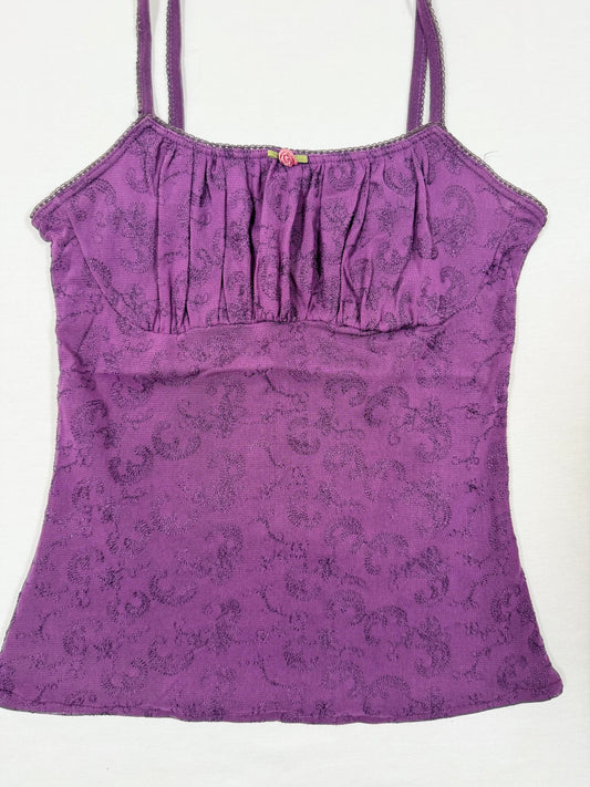 Embroidered Purple MNG Cami