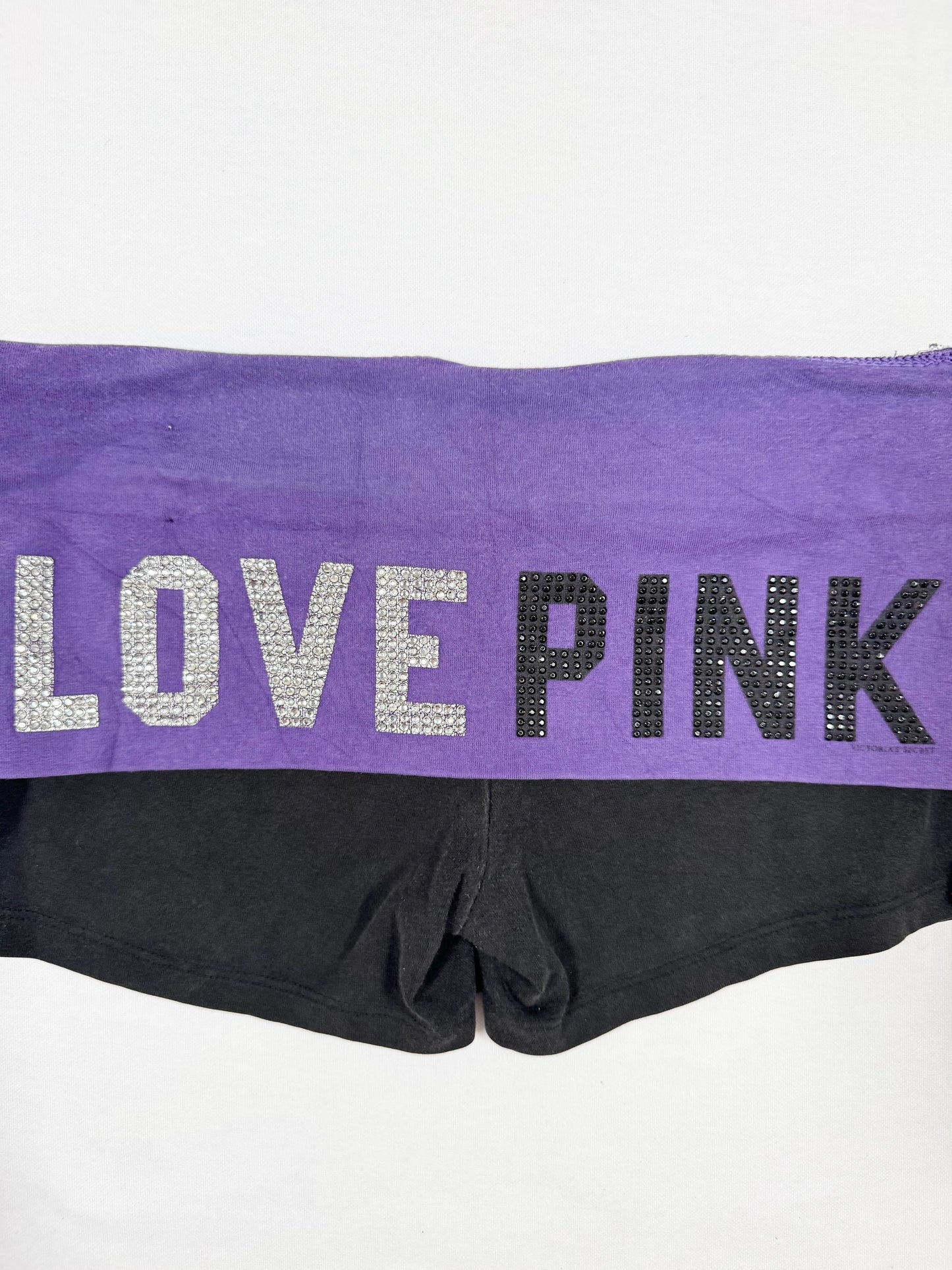 PINK Purple Fold Over Shorts ♡ Size S
