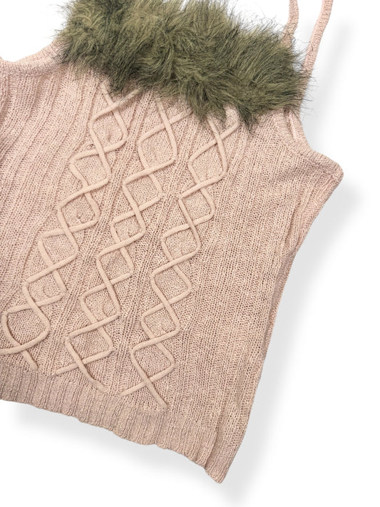 Knit Fur Cami