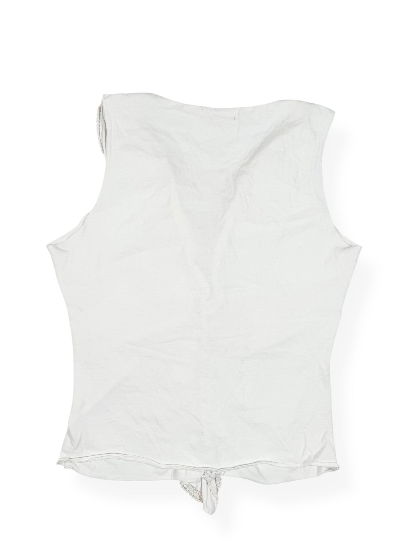Lace Up Ruffle Tank ♡ Size M