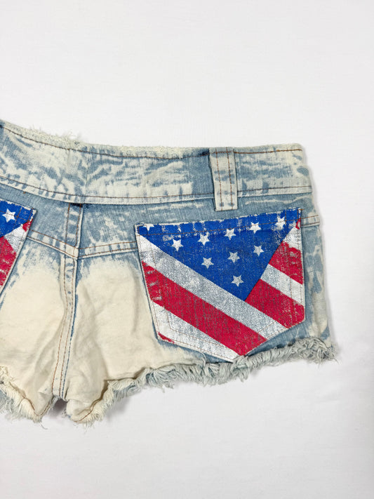 Flag Mini Shorts ♡ Size S