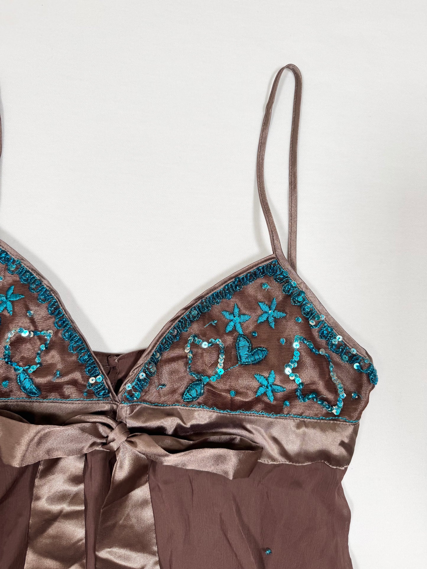 Beaded Brown Cami ♡ Size M