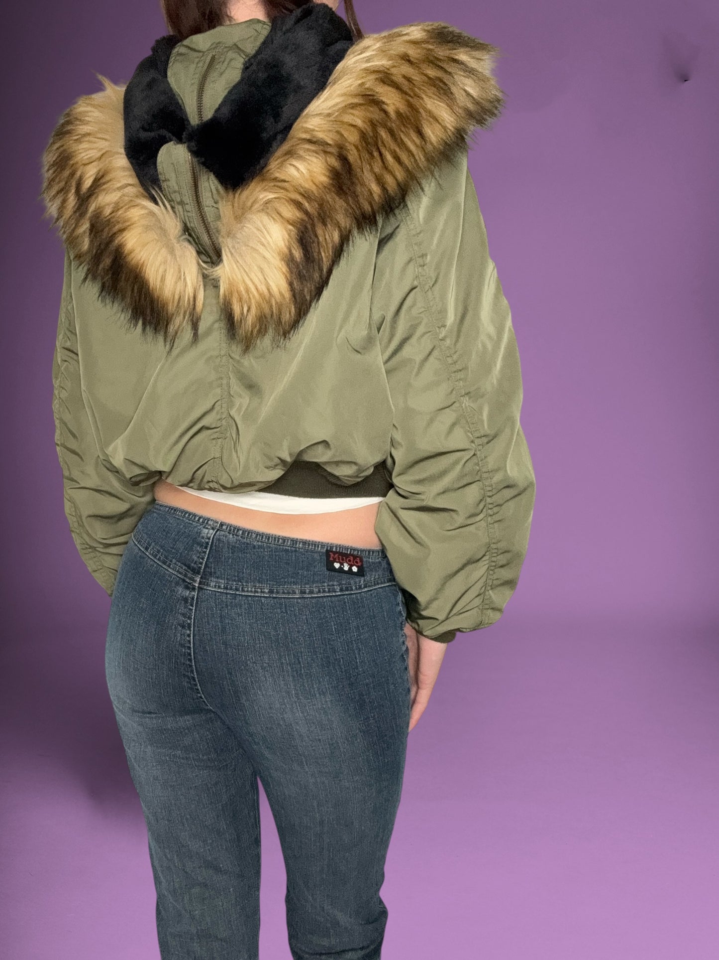 Moussy Military Fur Hood Jacket ♡ S