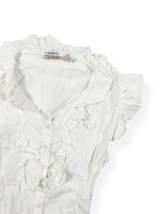 Vixen Ruffle Button Up