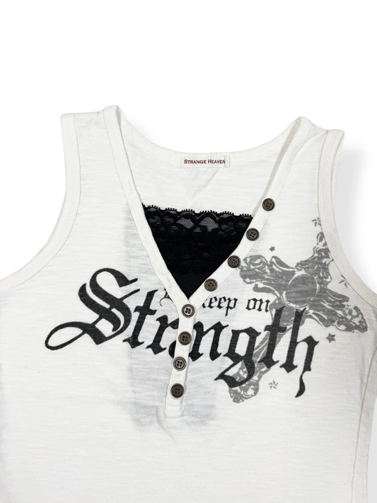 Strength Grunge Tank ♡ Size S