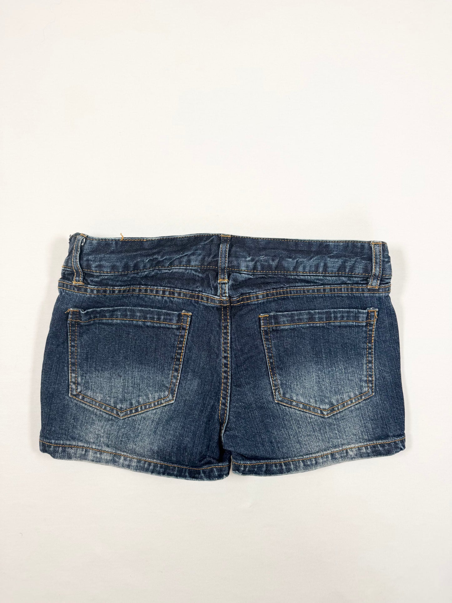 Lace Up Denim Shorts ☆ XS