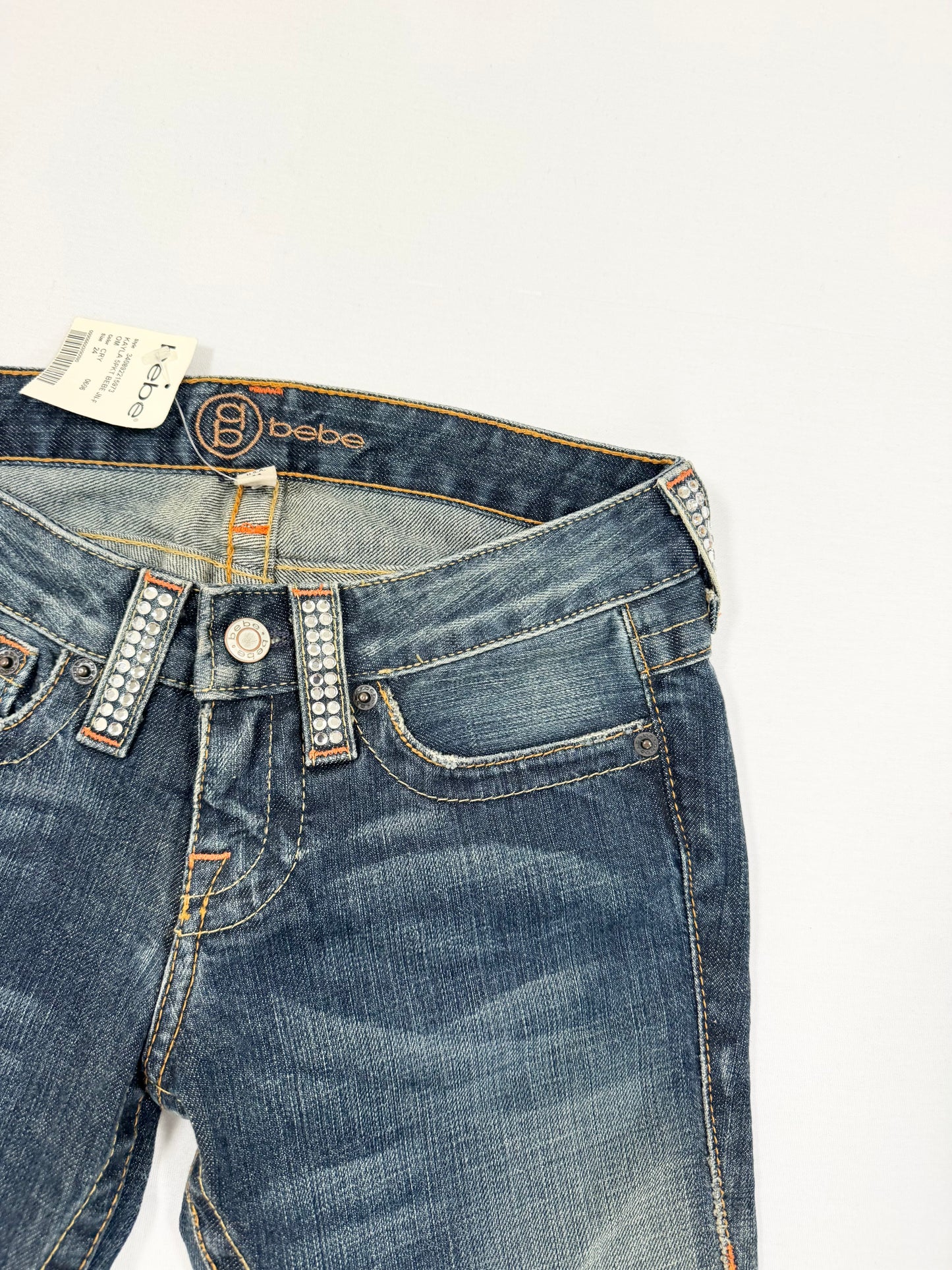Bebe Diamante Flared Jeans ♡ 24”