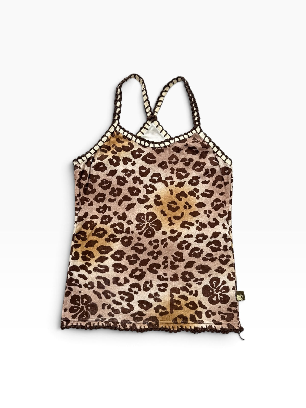 Alba Rosa Hibiscus Leopard Cami ♡ M