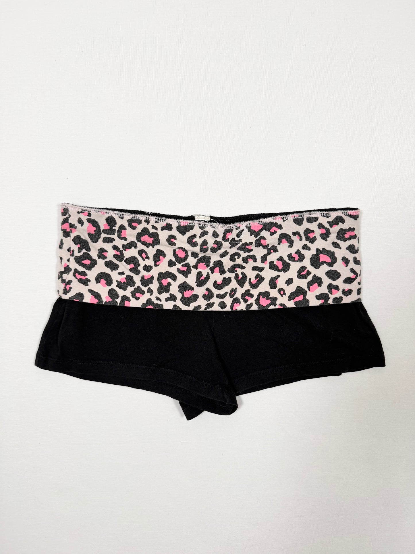 PINK Victoria’s Secret Leopard Fold Over Shorts