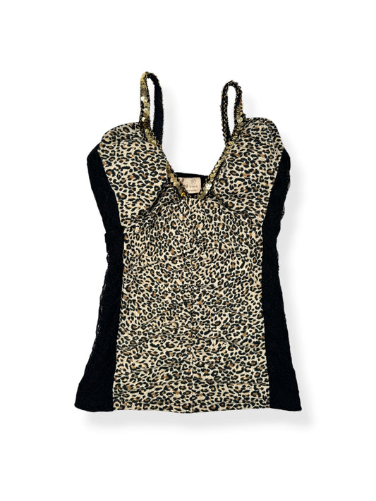 Leopard Sequin Cami ♡ S