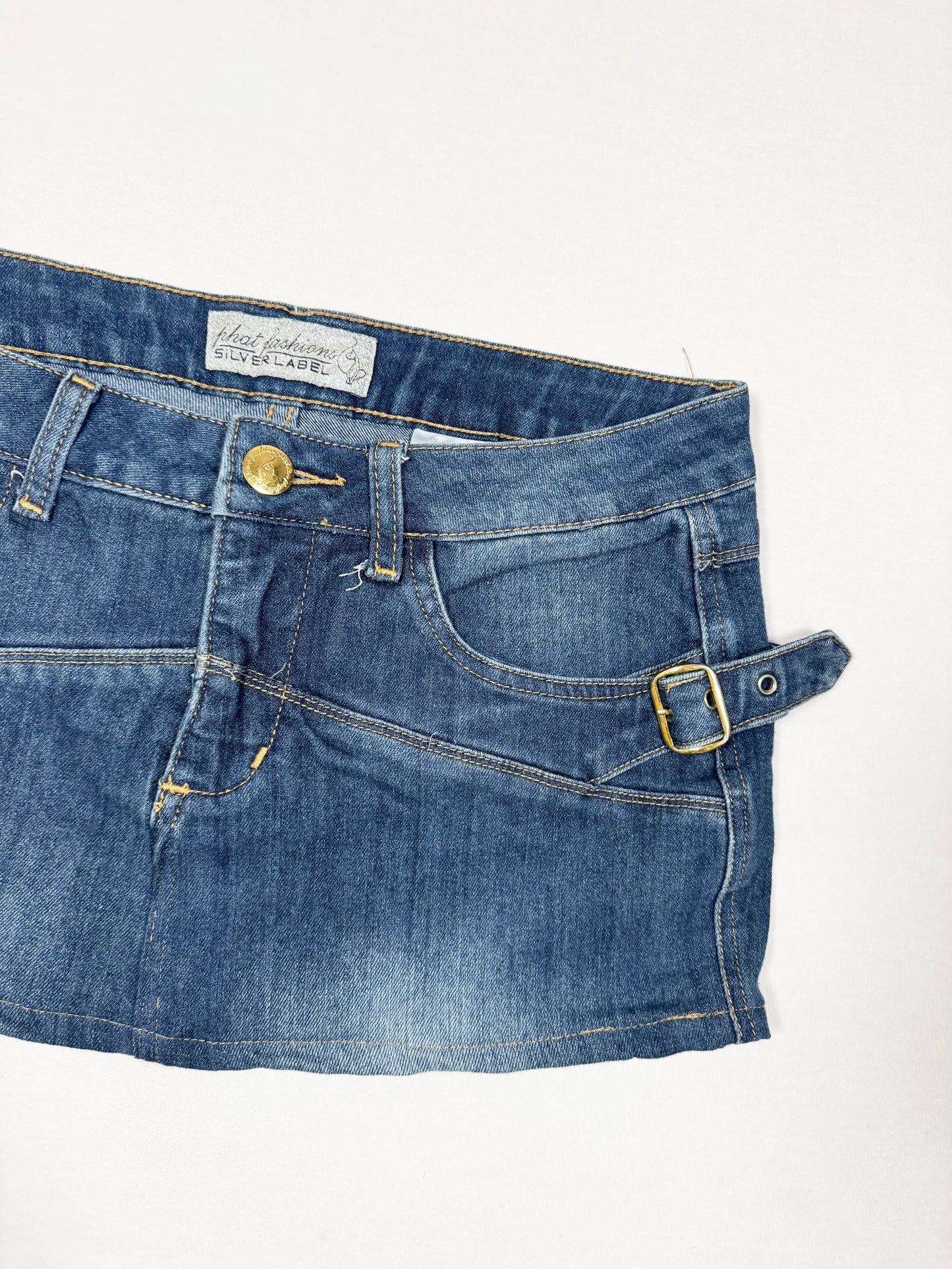 Baby Phat Buckle Mini Skirt ♡ Size M/L