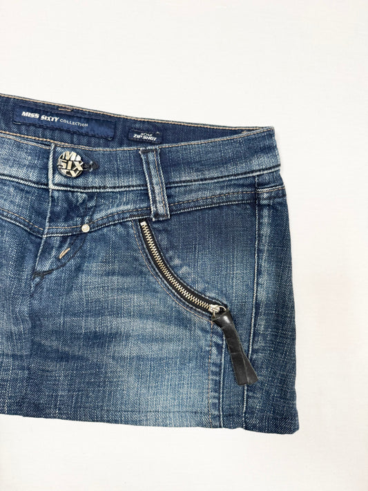 Miss Sixty Zipper Mini Skirt