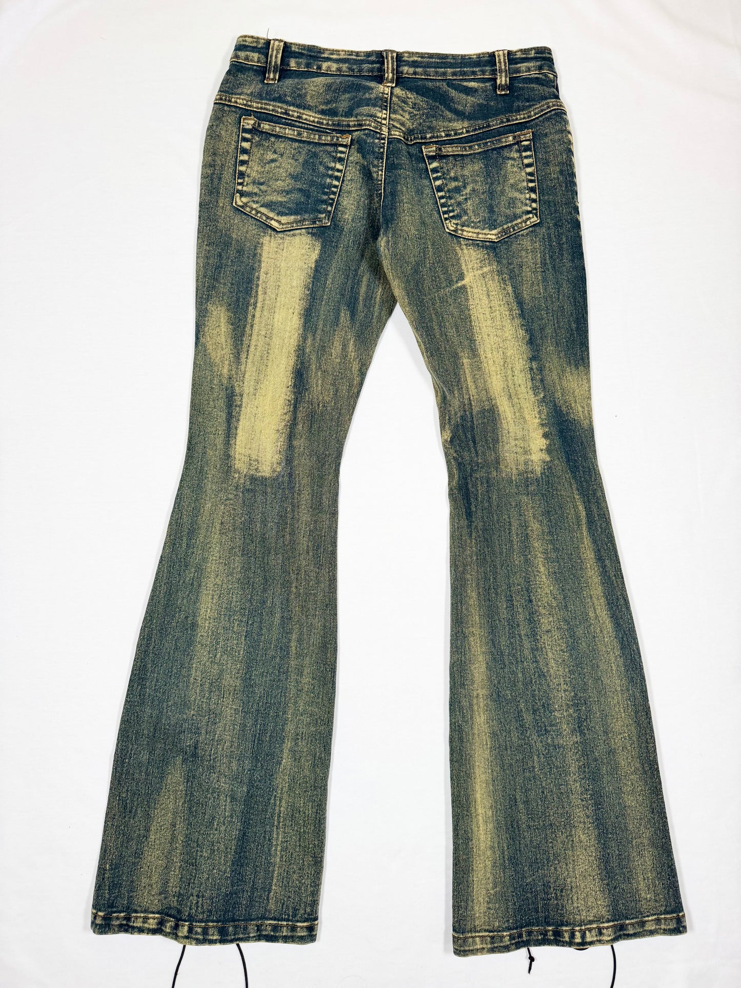 Lace Up Flared Jeans
