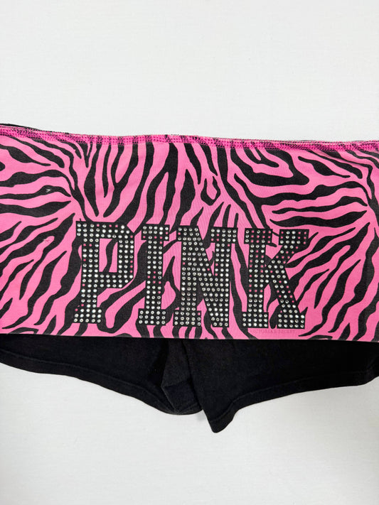 PINK Victoria’s Secret Zebra Fold Over Shorts