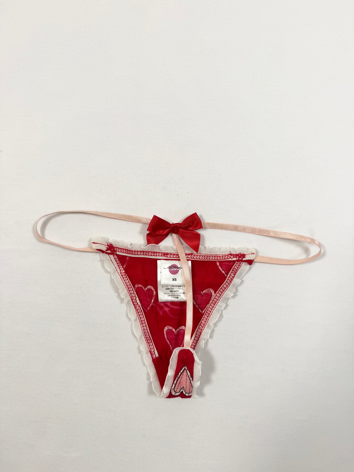 Red Ed Hardy Heart Cami Dress & Thong ♡ XS