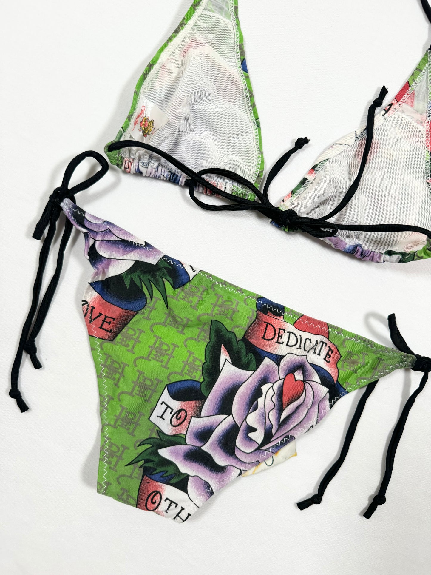 Ed Hardy Green Monogram Bikini
