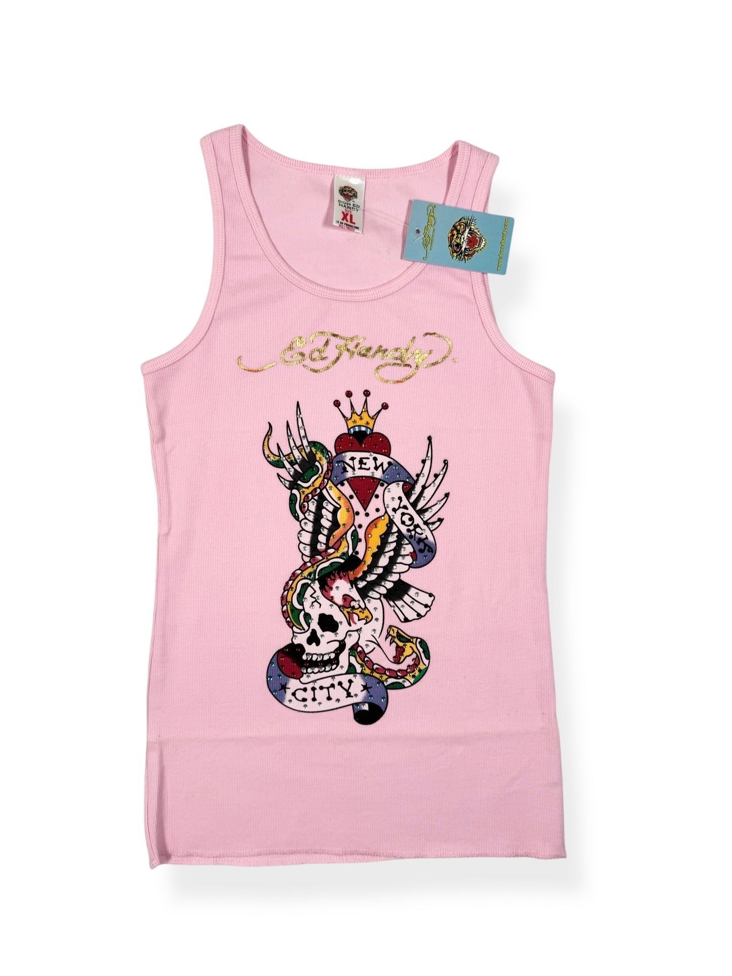 Pink Ed Hardy Tank