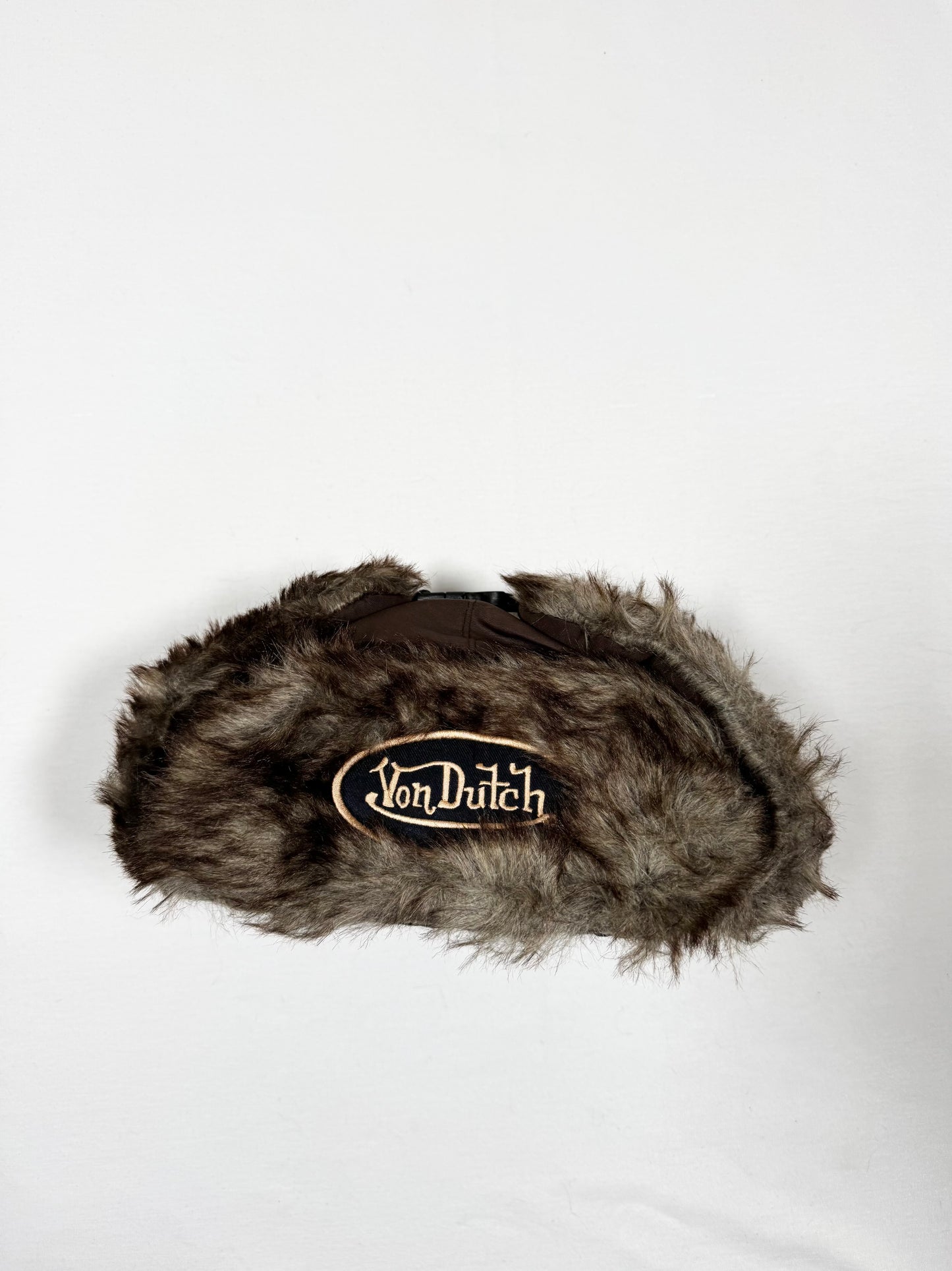Brown Fur Von Dutch Hat
