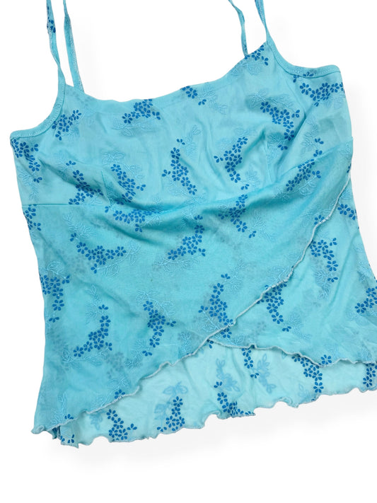 Viva You Blue Floral Cami ♡ S