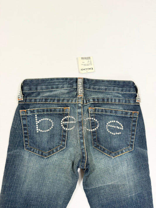 Bebe Diamante Flared Jeans ♡ 24”
