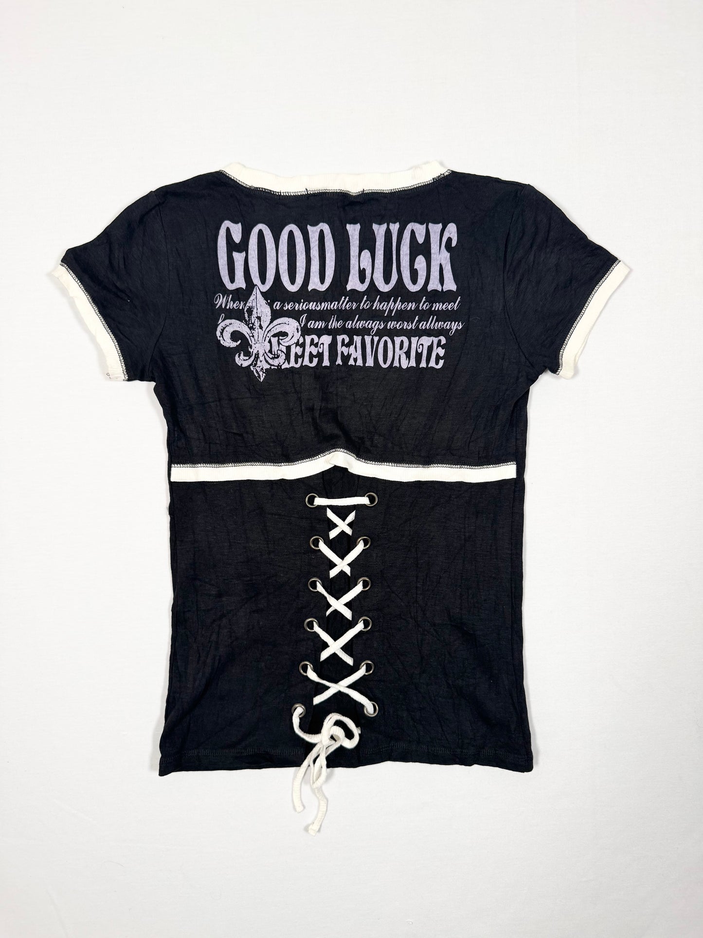 Corset Back Grunge Tee