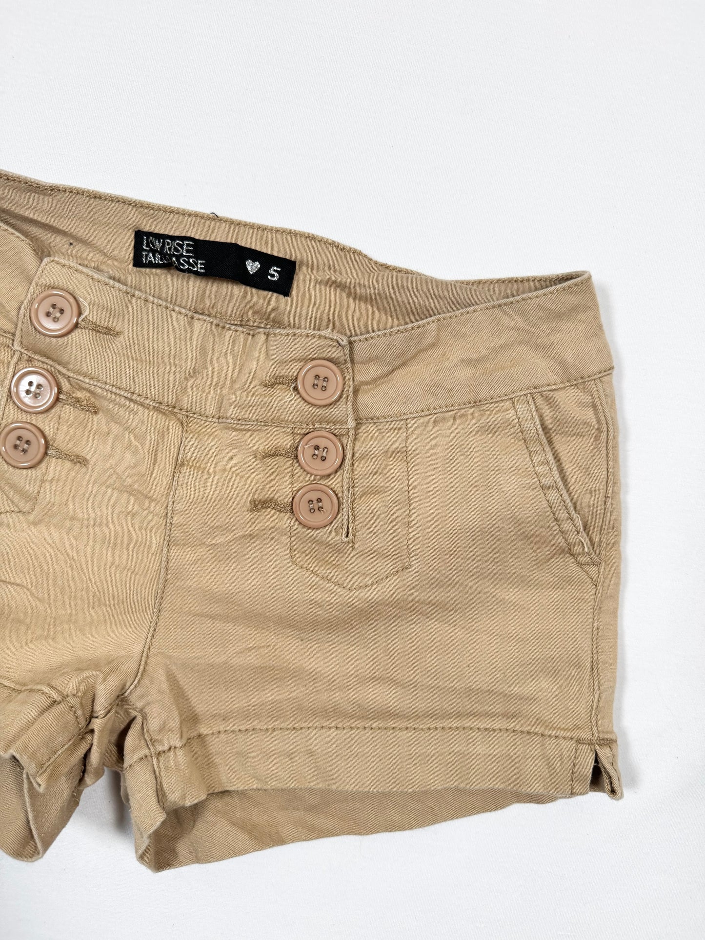 Button Mini Shorts