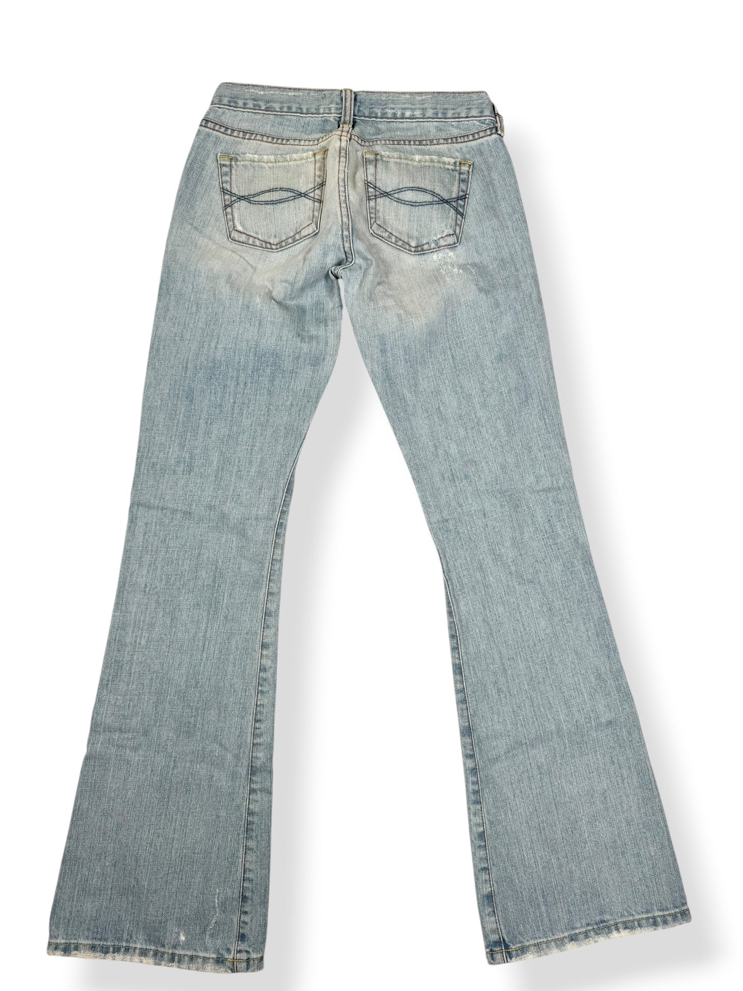 Abercrombie & Fitch Distressed Flared Jeans ♡ XS