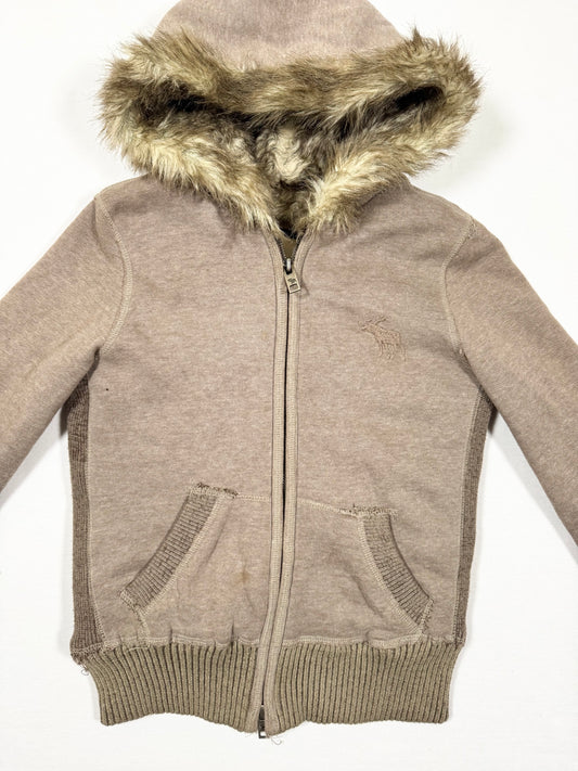 Abercrombie & Fitch Fur Hood Zip Up