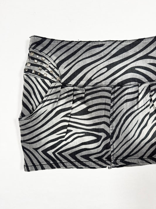 Zebra Mini Skirt ♡ Size S