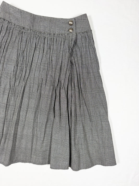 Glitter Plaid Midi Skirt ♡ Size XXS