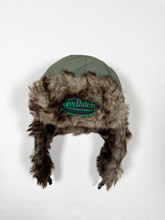 khaki Fur Von Dutch Hat