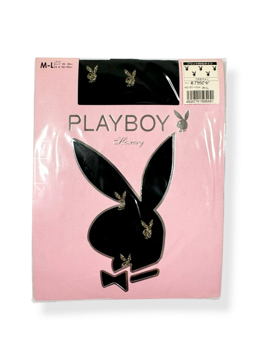 Playboy Gold Glitter Tights