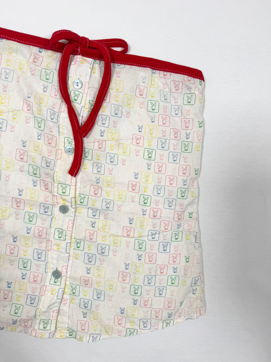 Playboy Button Up Tube Top
