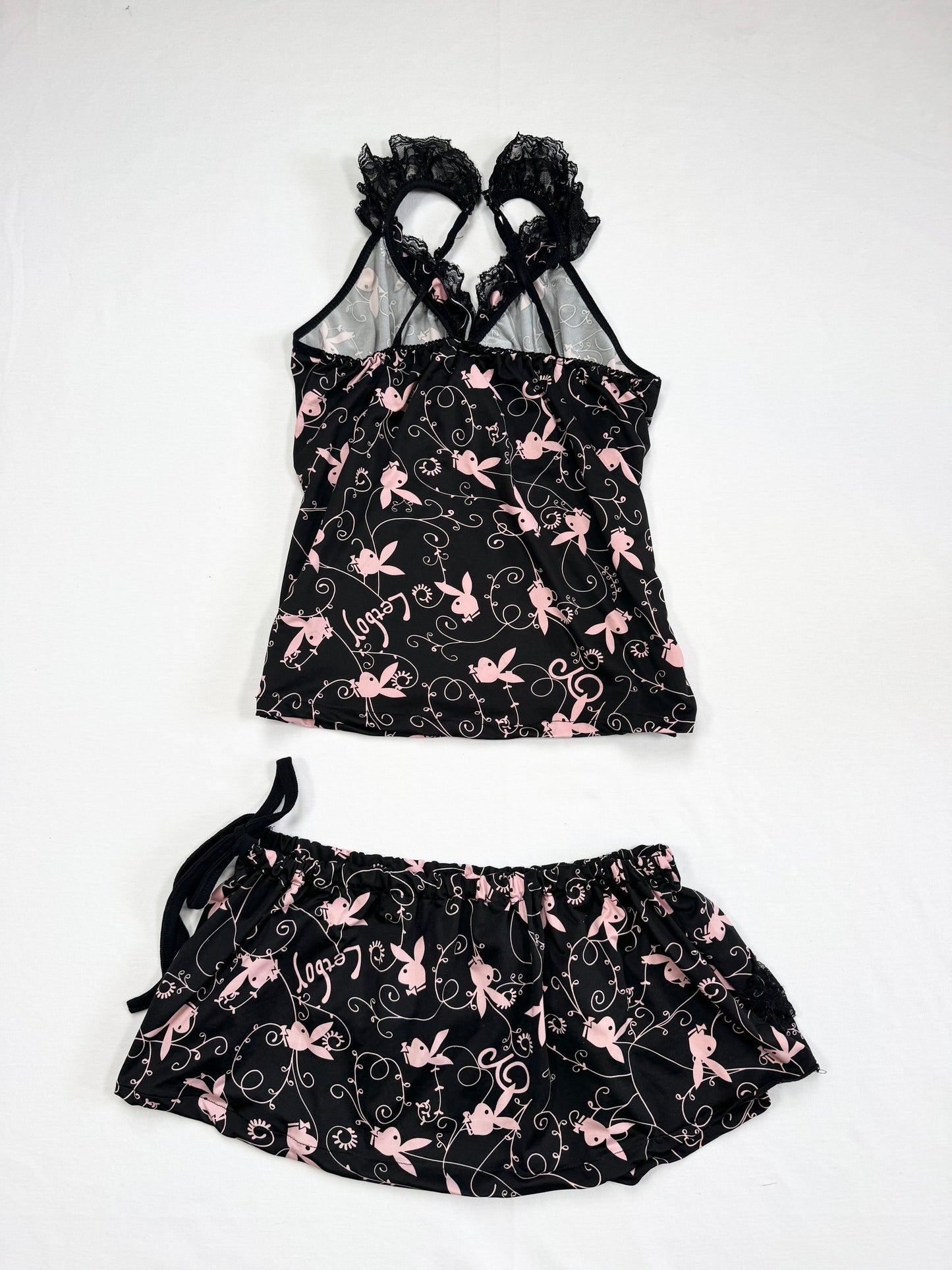 Playboy Cami & Skirt Set ♡ S