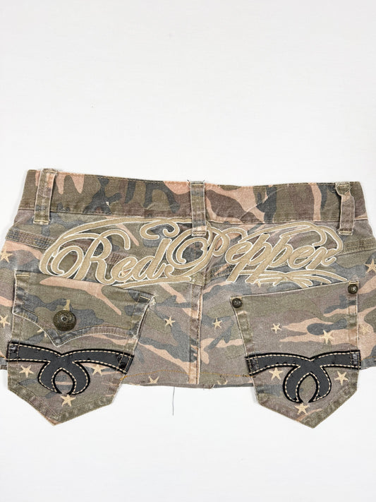 Red Pepper Camo Star Skirt