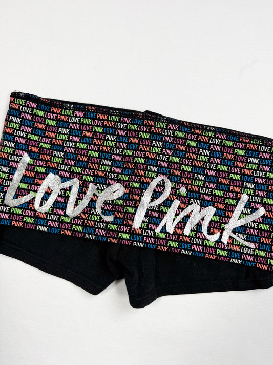 PINK Monogram Fold Over Waist Shorts ♡ XS/S