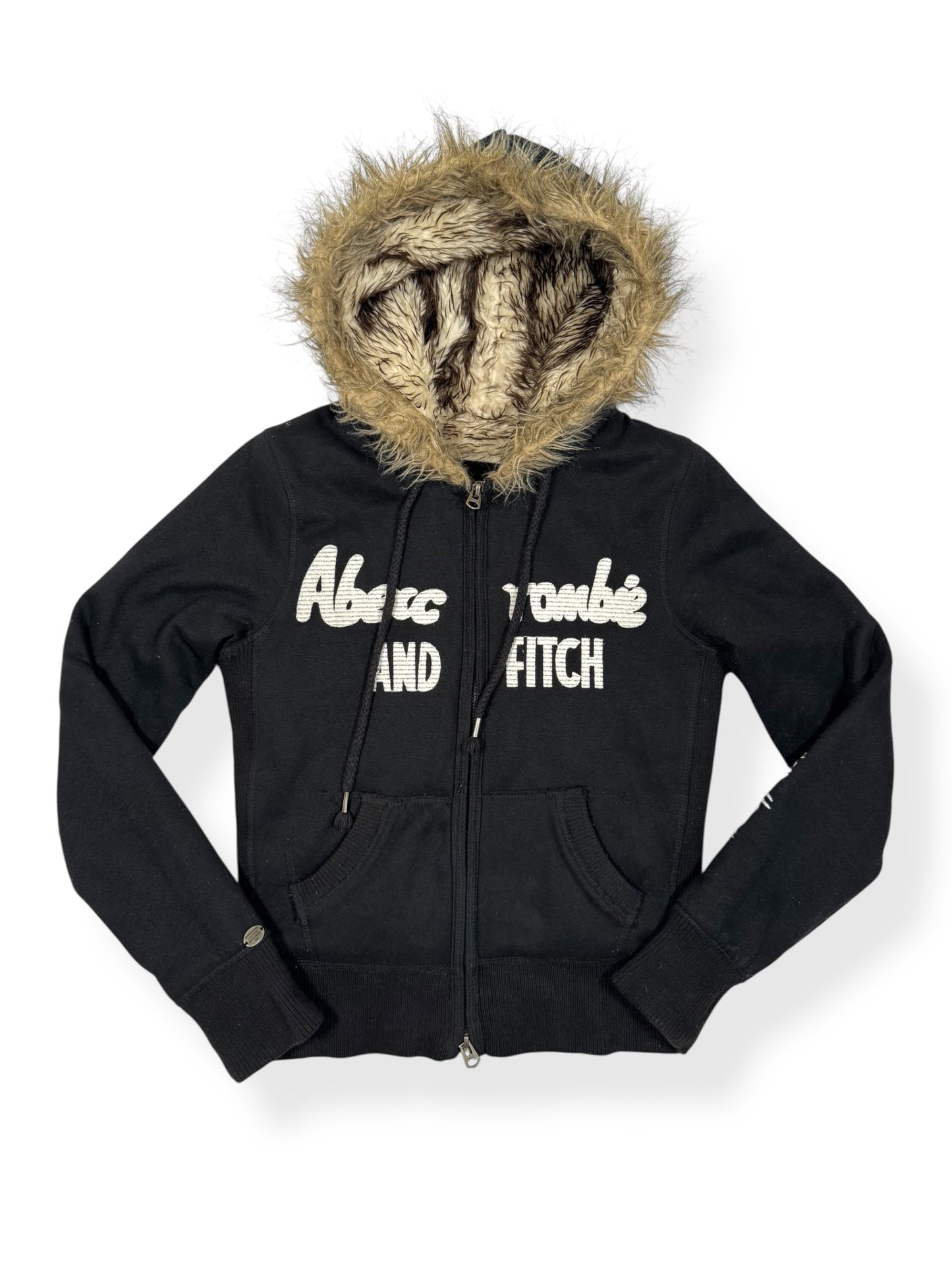 Abercrombie & Fitch Fur Zip Up Hoodie