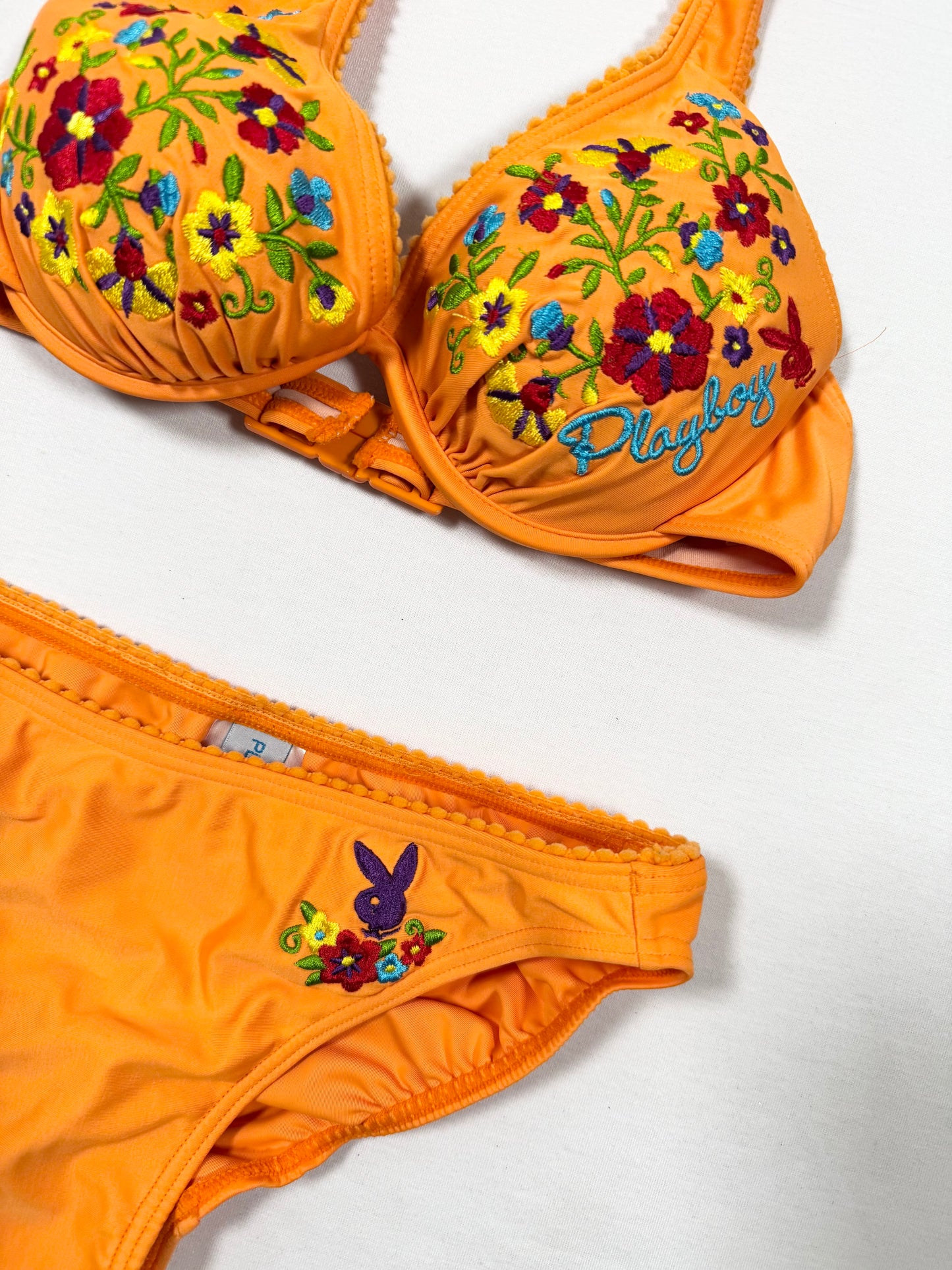 Playboy Embroidered Bikini & Skirt Set
